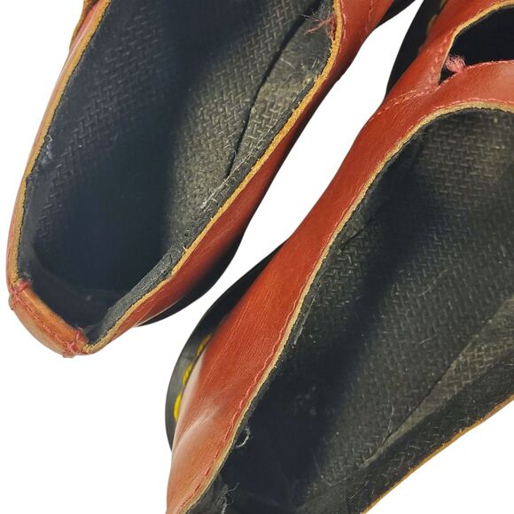 Vintage DR. MARTENS Shoes Womens Size 6 Burgundy Red T Strap Mary Janes Y2K 90s - Picture 11 of 14